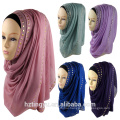 Fashion New Pattern whosale women plain stone diamond hot stylish muslim hijab